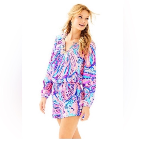 Lilly Pulitzer Colby Beaded Romper - Picture 2 of 8